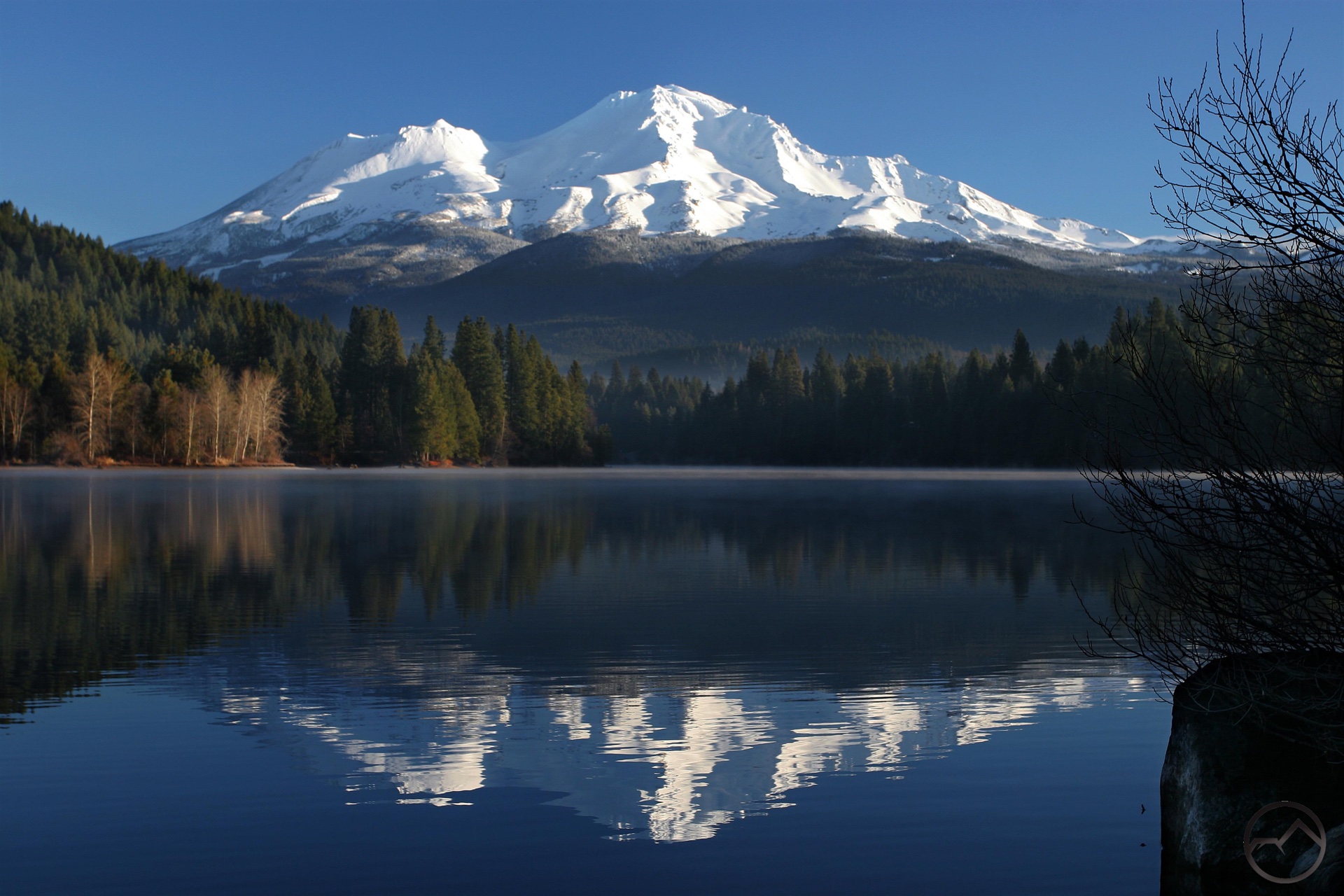 Mount Shasta Lake Reflection